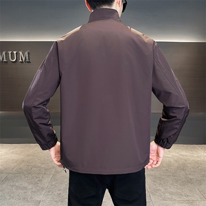 店主风新款夹克外套男春秋休闲百搭时尚立领男士夹克上衣N809-P75图片