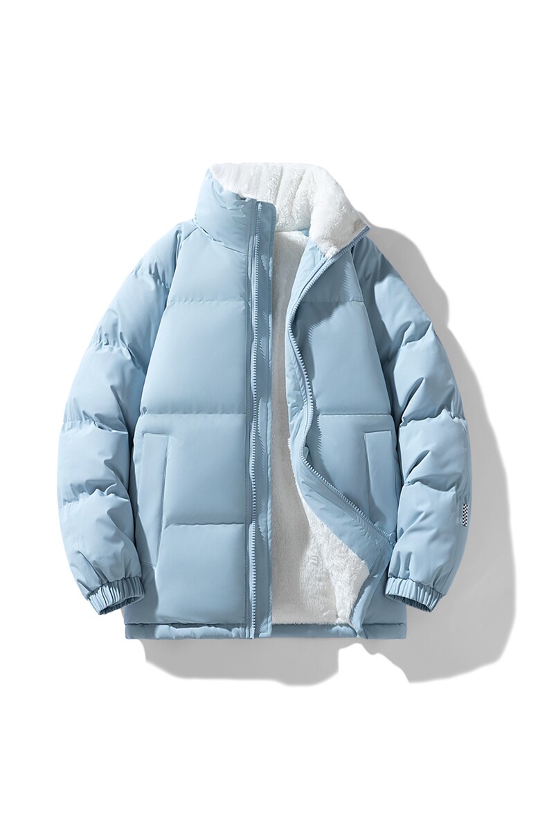 抖音直播连帽棉衣假两件加厚棉袄情侣款百搭面包服MY111-P65,男装棉衣,星座1402-1