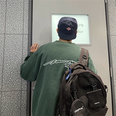 特P25控48秋冬新款男士圆领卫衣宽松休闲日常百搭上衣WQ2455，男装卫衣，电商B370