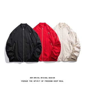 JK8103/P68春装新品立领夹克男外套棒球服防水大码潮男工装上衣图片