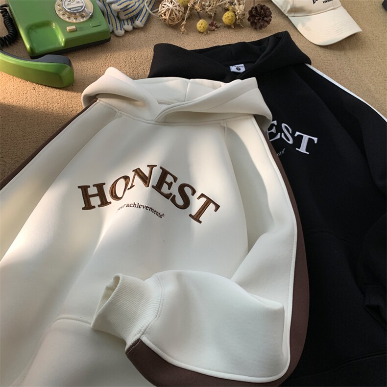 秋季新款连帽卫衣男宽松休闲拼色刺绣外套中性衣服W121-P65控98,女装短外套,星座209-2