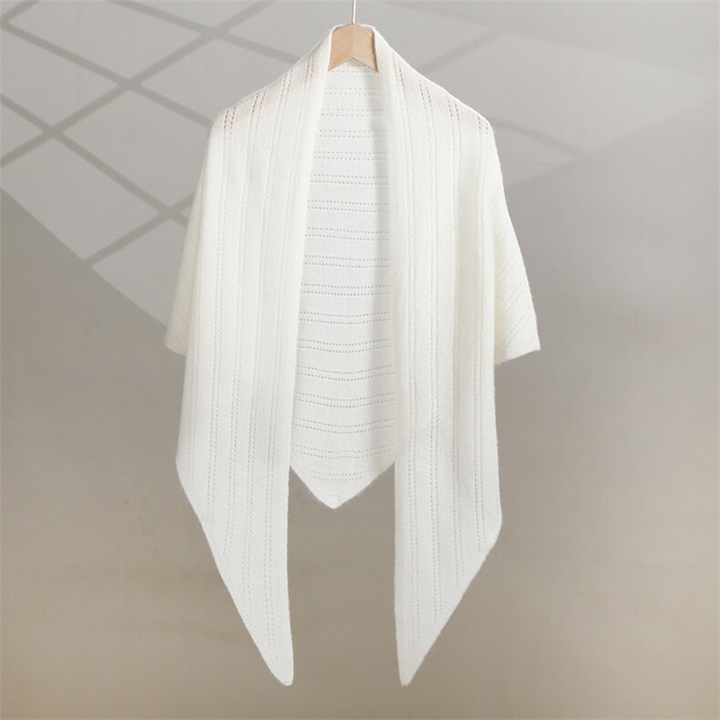 2025年秋季新款纯色针织羊绒披肩时尚休闲通勤百搭，披肩，唐诺