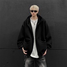 WY607-P55秋冬美式重磅cleanfit慵懒风连帽卫衣，男装卫衣，星座1503