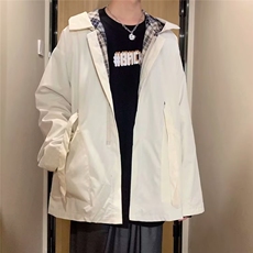 新款简约文艺ins潮流男青春流行方领百搭夹克长袖秋季潮慵懒W20，男装夹克，星座506