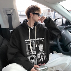 连帽卫衣男大码胖子帽衫大号运动服WY2451-P35，男装卫衣，电商A040