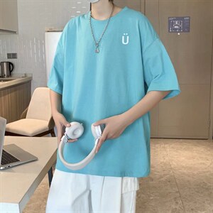 男圆领T恤宽松短袖DT04P26图片