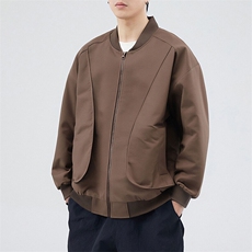 户外夹克男棒球领纯色上衣冲锋衣外套DSA157B-JK7869-P70，男装夹克，电商A157B