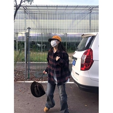 DY21-P38潮格子衬衫秋季新款复古宽松薄款长袖上衣-网图现货，男装衬衫，星座603-2