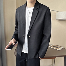 店主风~2025秋季新款牛仔磁吸扣设计西装外套K531/P88，男装西服套装，电商B331