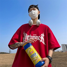 抖音得物二开现货220克夏装重磅美式高街宽松短袖t恤MT290，男装T恤，电商A486-1