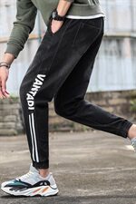 春季牛仔裤男修身小脚裤松紧工装休闲裤直筒潮牌哈伦裤子8911-P40，男装牛仔裤，电商A318