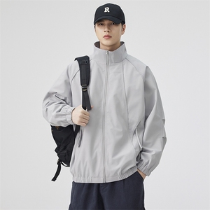 春季新款宽松立领夹克男纯色上衣外套DSA157B-JK7921-特P56图片