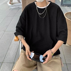 C509P33短袖t恤男潮牌ins纯棉宽松半袖青年圆领体恤，男装T恤，星座512-6