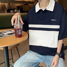 短袖t恤男polo衫高级感翻领半袖青少年CC22P32，男装Polo衫，星座1116-2