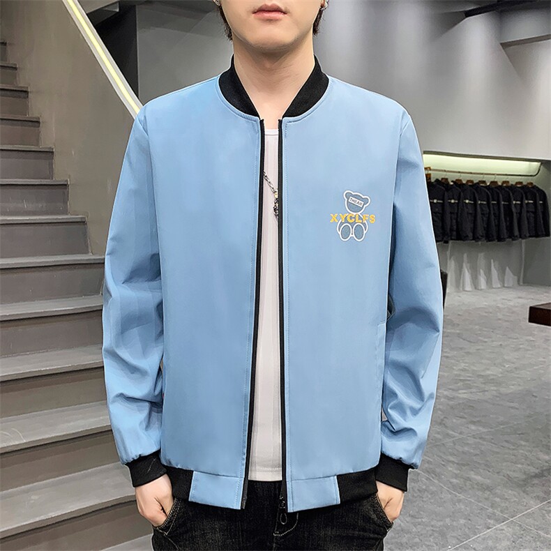 2023春季男士外套男夹克韩版潮流百搭休闲中青年男士春装衣服男装图片