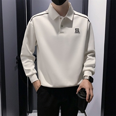 B340WY1568P6898无头店主风社会小伙POLO领刺绣卫衣男，男装Polo衫，电商B340
