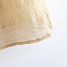 松紧松轻薄超宽松大摆长裤休闲时尚纯色绉感阔腿裙裤女，女装休闲裤，水衣源