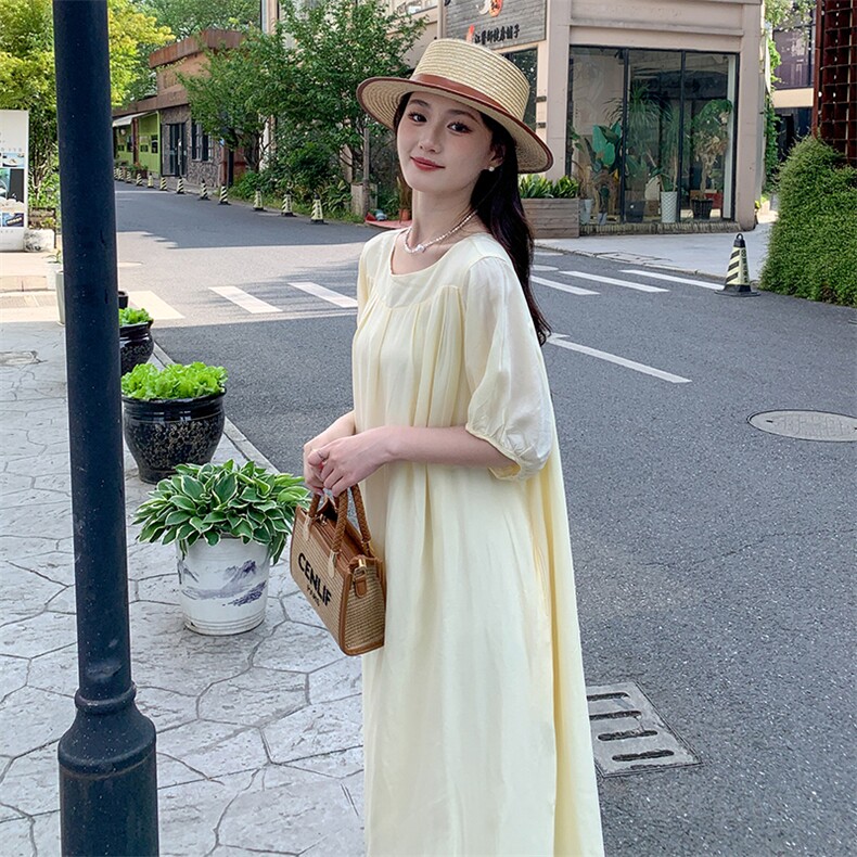 《现货新品》法式灯笼袖个性时尚连衣裙,女装连衣裙,MQ
