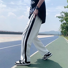 休闲裤男潮流宽松垂感拖地夏季薄款男裤美式高街运动裤K0103-P30，男装休闲裤，星座308B-1