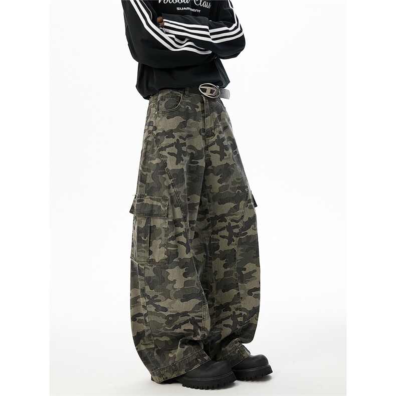 W926-现货数据工装拼接100棉弯刀休闲裤棚拍(P65X98),男装休闲裤,电商C315