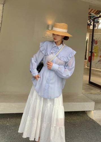 韩版时尚衬衫，女装衬衫，H101