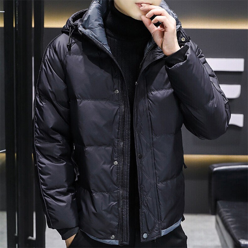 冬季新款羽绒服男短款连帽加厚羽绒衣韩版潮青年衣服K02-P,男装羽绒服,星座1409