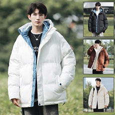 冬季新款棉衣男士加厚大鹅棉袄外套情侣款防寒保暖棉服1102-P60，男装棉衣，星座1403A
