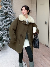新款《出货》高克重一体绒2B156-812-P265-K398，女装短外套，2B156