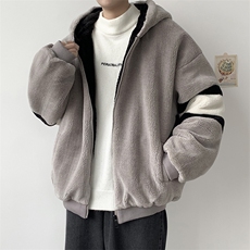 2021冬季羊羔绒外套ins加厚服韩版宽松chic袄衣W1749-P58，男装棉衣，星座512-4
