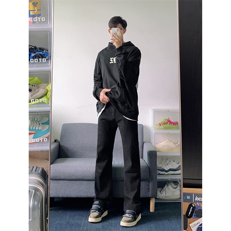 B221美式ins高街暗黑小众修身弹力休闲牛仔裤LK23010-P60控78,男装牛仔裤,电商B221