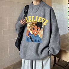控68半高领毛衣男士大码针织衫男毛线衣男M18271-P45加绒款-P65，男装针织衫/毛衣，电商A040