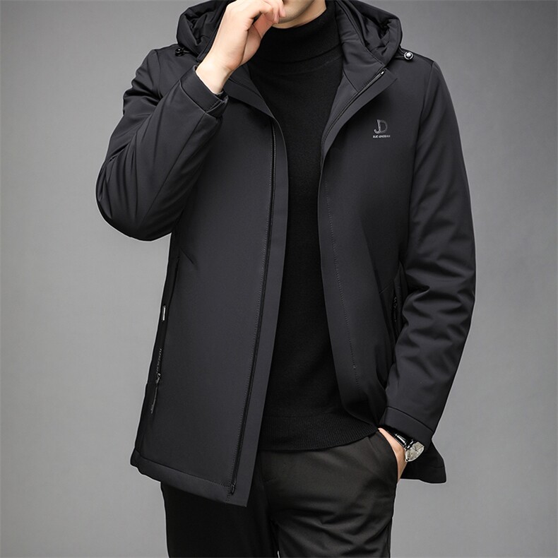 AN9832钱塘2020-3秋冬新款中老年男士羽绒服连帽休闲保暖外套P275,男装羽绒服,钱塘207-3