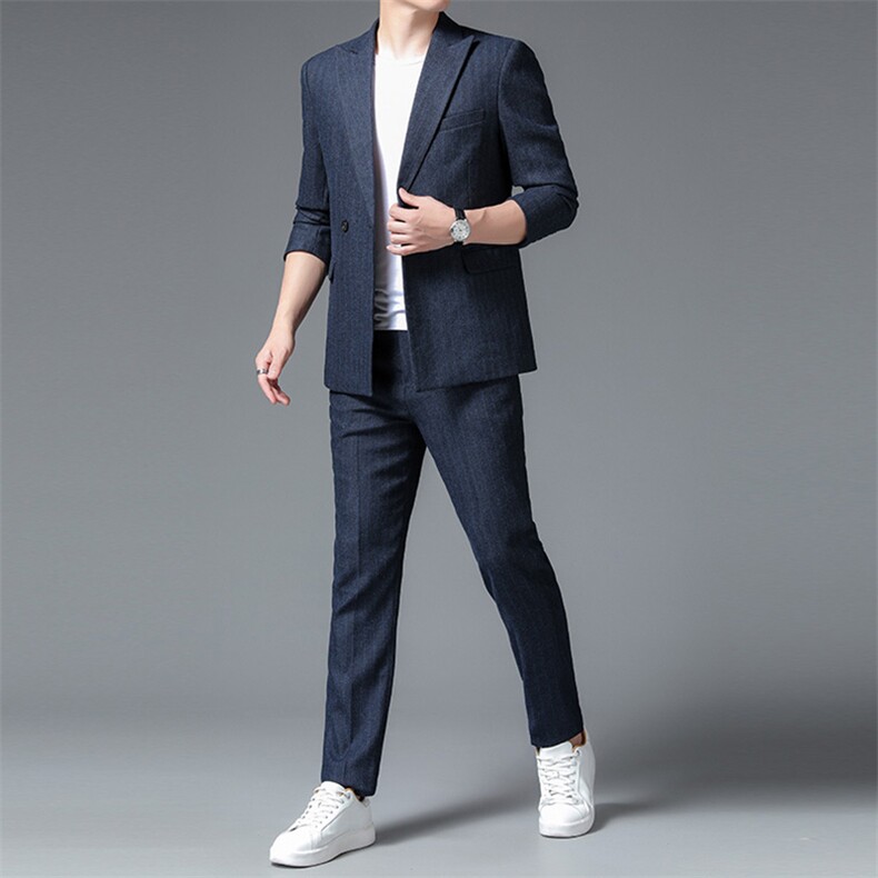 QTZ8181钱塘2020-2中青年男士时尚休闲百搭简约潮流西服外套P200,男装西服,钱塘207-2