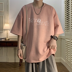 麂皮绒短袖t恤男大码半袖男JD82442-P25，男装T恤，电商A040