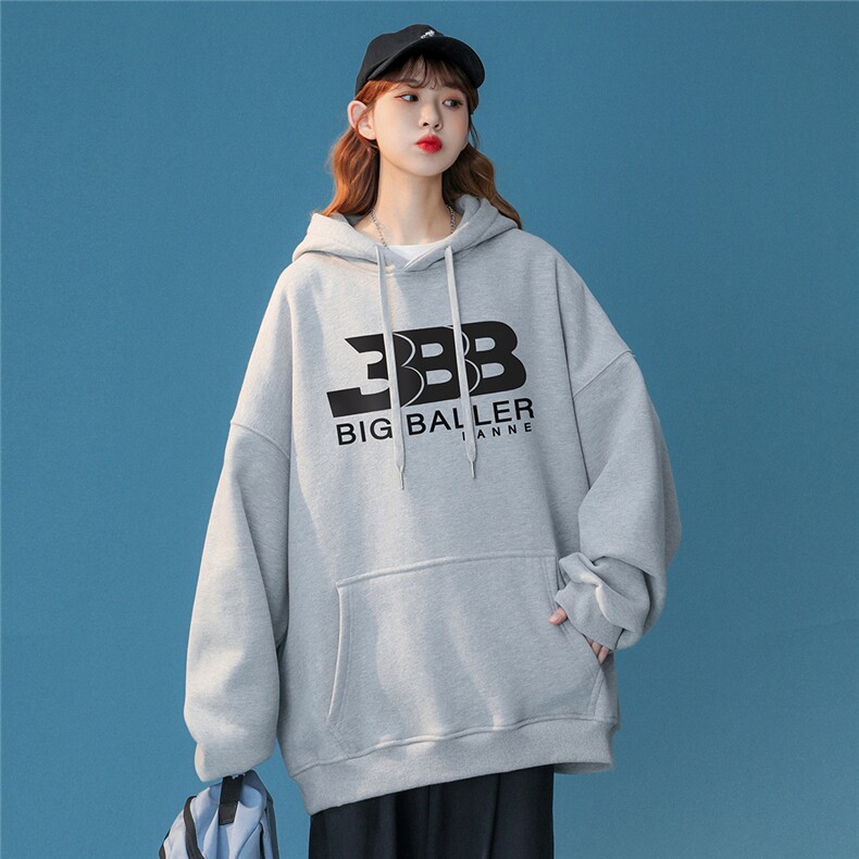 2024春季新款潮流百搭连帽潮牌ins中性宽松连帽卫衣W255P35控58,男装卫衣,A247A