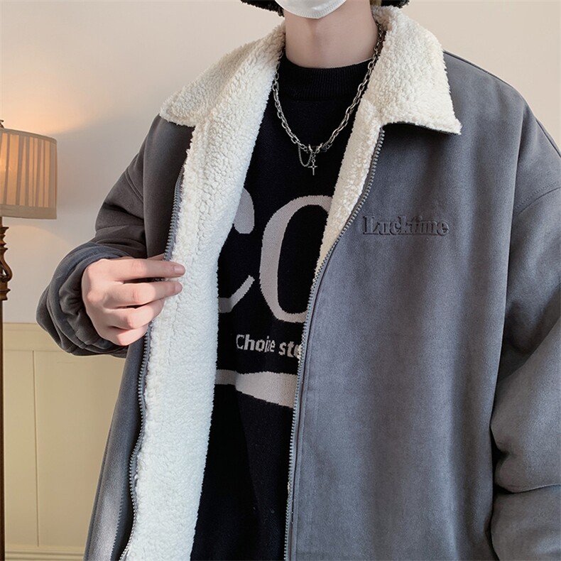 机车夹袄加厚棉服痞帅外套大码港风棉衣美式1016-1W90P128K158,男装棉衣,星座1016-1（原电商B408-1）