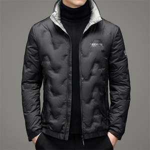 新款2023冬季羽绒服男装立领白鸭绒外套中年爸爸装YYYR6135-P170图片