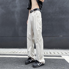 2024新款小众宽松百搭工装直筒裤潮牌阔腿休闲裤男现货K8098-P40，男装休闲裤，星座512-3