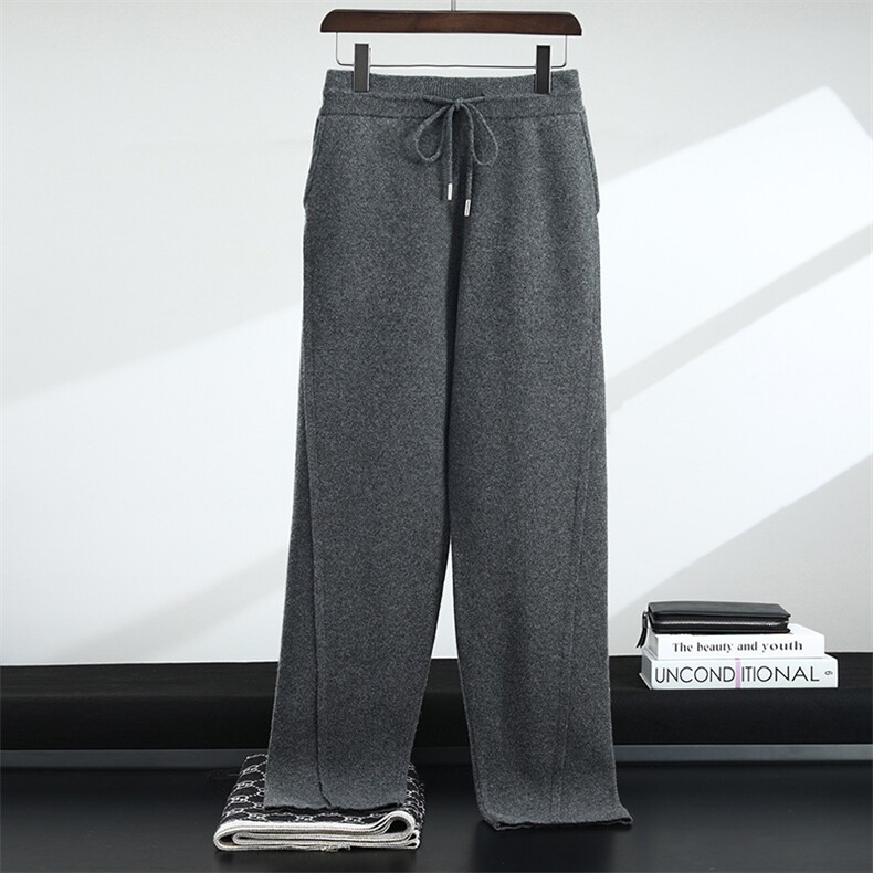 2025秋冬长裤青春流行斜刀裤，男装休闲裤，千国羊绒