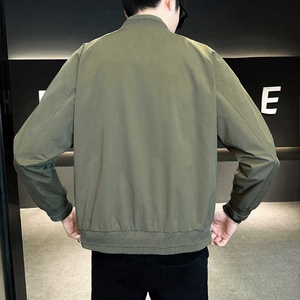 美式复古棒球服外套男2026春秋季新款潮牌宽松休闲飞行员夹克上衣图片