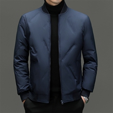 秋冬季短款羽绒服男士轻薄保暖棒球服上衣休闲茄克防水外套男，男装羽绒服，钱塘6003（原4033）