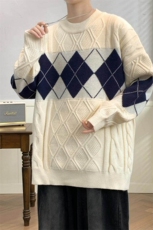 83999-P58秋冬新款休闲毛衣男长袖针织衫港风宽松毛衣打底衫，男装针织衫/毛衣，电商D310B