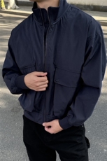 JK007硬汉大口袋工装教练飞行员夹克聚酯纤维(S-3XL)TP38，男装夹克，电商A088