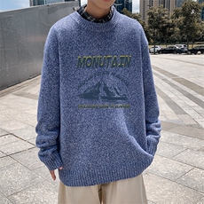 2023秋冬男士品质圆领毛衣百搭潮流加厚针织衫上衣M216P45，男装针织衫/毛衣，电商B220