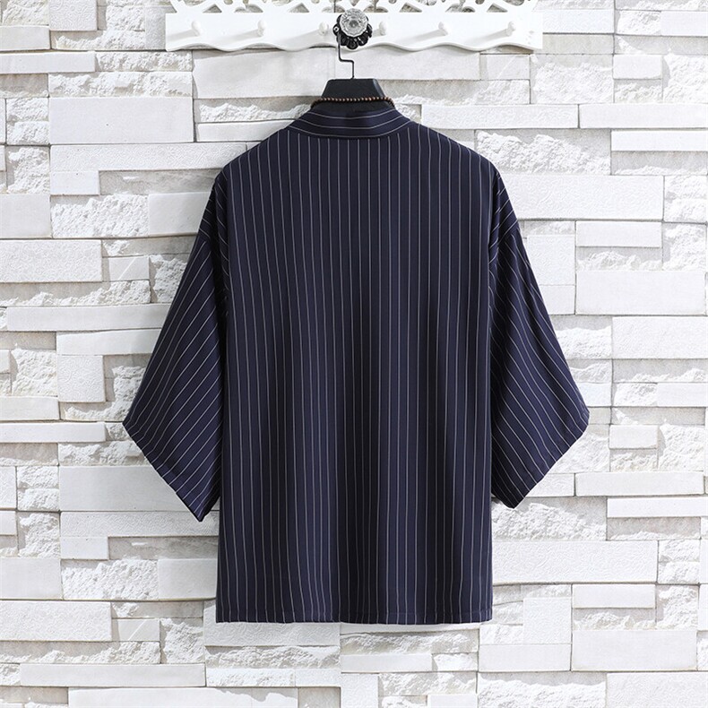 风夏季披风男女情侣宽松日系冰丝防晒服条纹风衣xz815-808p35,男装防晒衣,星座815（原A203）