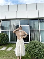 重工设计款开衫小毛衣，女装针织衫/毛衣，朗蔻