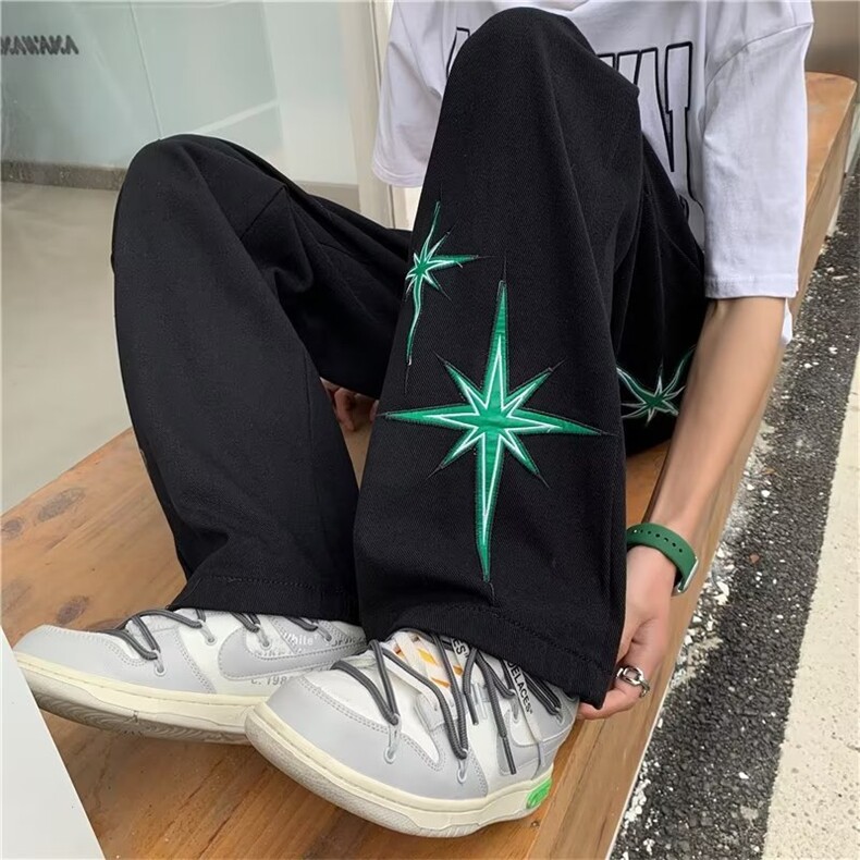 美式牛仔裤男春秋新款休闲直筒裤NZ901P45,男装牛仔裤,星座1116-2