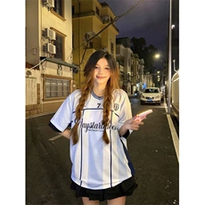 夏季新款运动足球服短袖T恤冰球服情侣装网眼印花撞色拼接t恤T07，男装T恤，星座1116A（原606A-3）