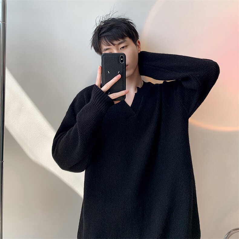 毛衣男秋冬新款港风宽松针织毛衫MYA7-P58,男装针织衫/毛衣,星座214-3
