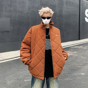 立领棉服男冬季宽松保暖棉袄外套美式复古潮牌情侣棉衣M809-P68图片